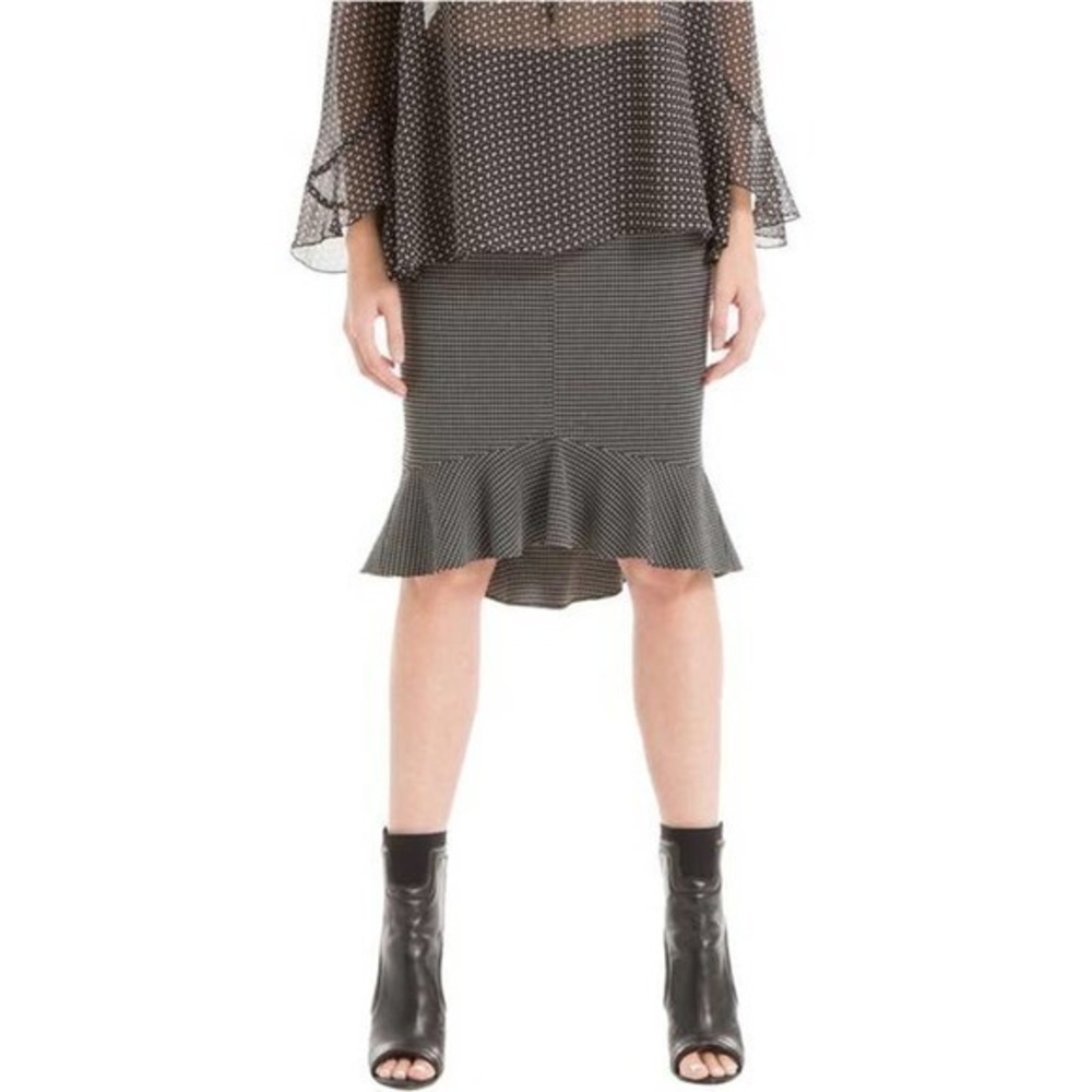 Max Studio London Flounce Pencil Skirt